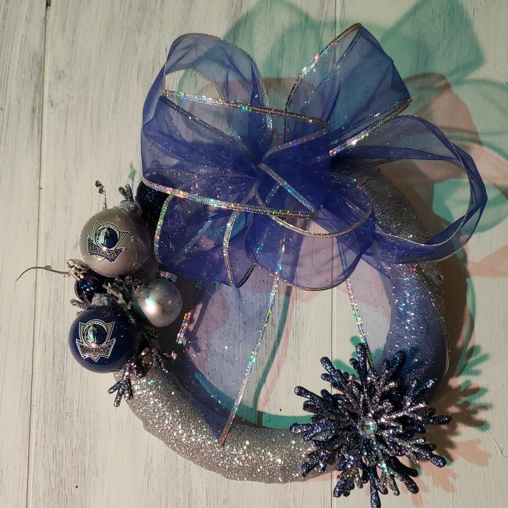 Dallas Mavericks Christmas Wreath